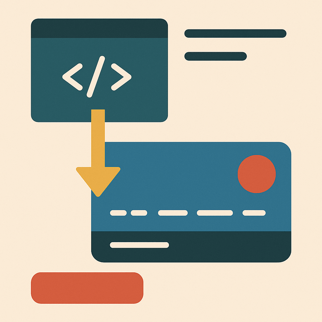 Virtual card being loaded programmatically via API dashboard