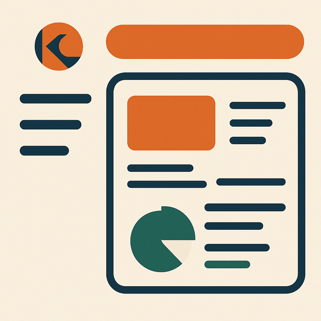 KripiCard dashboard interface mockup