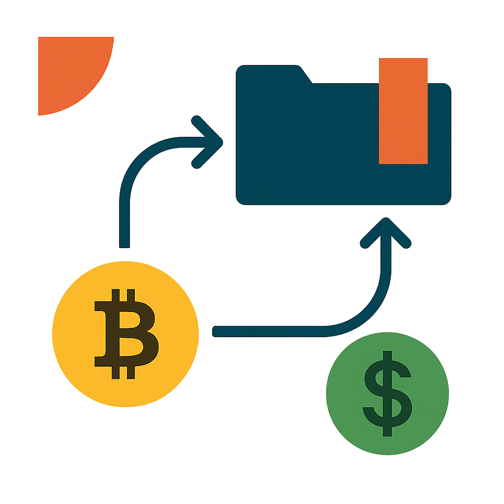 Crypto funding flow diagram