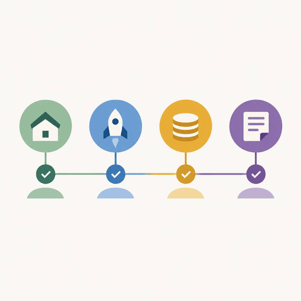 Eligibility checkpoints separating residency, launch status, funding, and terms