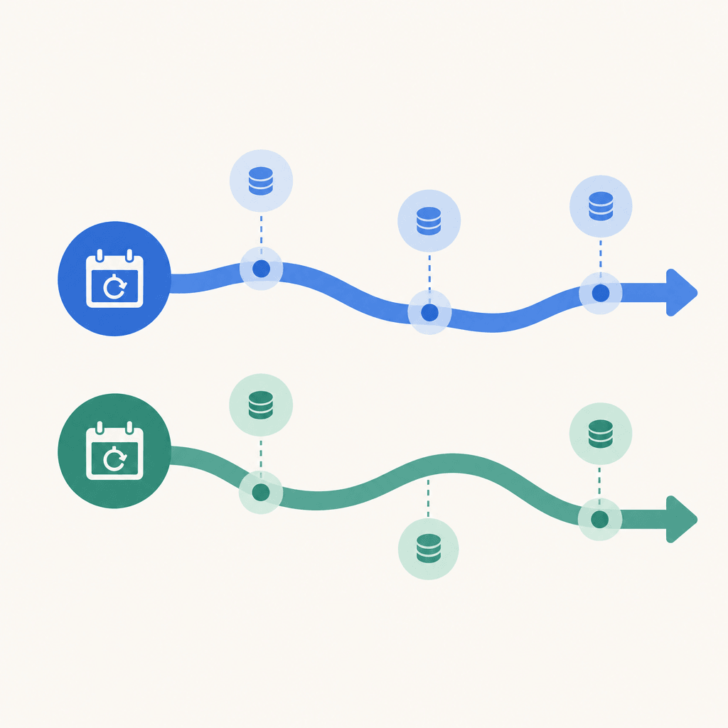 Two recurring-spend paths with transparent cost checkpoints