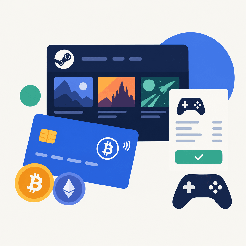 Buy Steam Games With a Crypto Card: Checkout and Costs