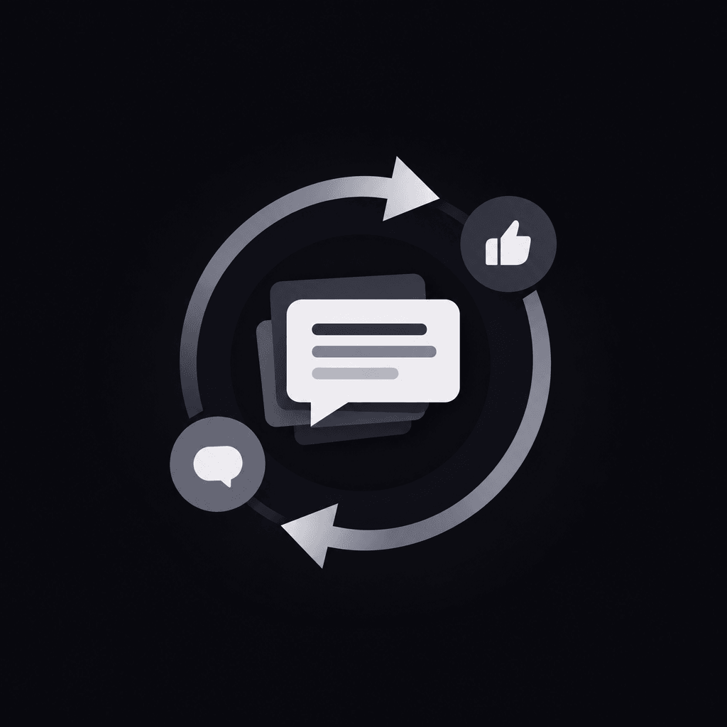Controlled message refresh and feedback loop